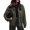 Grey green, variant on BTFBM Faux Leather Jacket Women Fall Clothes Long Sleeve, Bomber Jackets, Snaps, Pockets, Oversized, Zip Up Motorcycle Outerwear, Airport, Going Out Outfits, Winter Coat