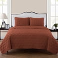thumbnail image 2 of VCNY Home Kaleidoscope Geometric Orange 3 Piece Bed Quilt & 2 Sham Set, King, 2 of 5