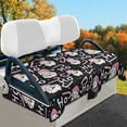 thumbnail image 2 of Yuyamidu Santa Claus Flannel Golf Cart Seat Covers, HO-HO-HO Golf Cart Seat Towel Blanket for 2 Passenger Club Car, Christmas Decor, 2 of 8