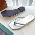 thumbnail image 4 of GERsome Women's Summer Casual Dressy Cute Flat Sandals Comfortable Sexy Square-Toe Fashion Flip Flops, 4 of 6