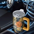 thumbnail image 6 of OBREWU Pioneer Flower Tumbler with Handle and Lid,Pioneer Flower 40oz Double Wall Vacuum Insulated Tumbler,Cups Gift for Women and Men, 6 of 7
