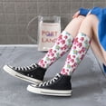 thumbnail image 6 of Picia Women Crew Soft Moisture-wicking Socks Watercolor Flowers Pattern Design Cotton Socks, One Size fit All, 6 of 9