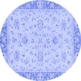 thumbnail image 1 of Ahgly Company Indoor Round Abstract Blue Modern Area Rugs, 8' Round, 1 of 4