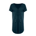 thumbnail image 5 of EliteGoogv Swimsuit Cover Up For Women Lightweight Knit V Neck Beach Loungewear Summer Beach Pool Swimwear Navy, 5 of 6