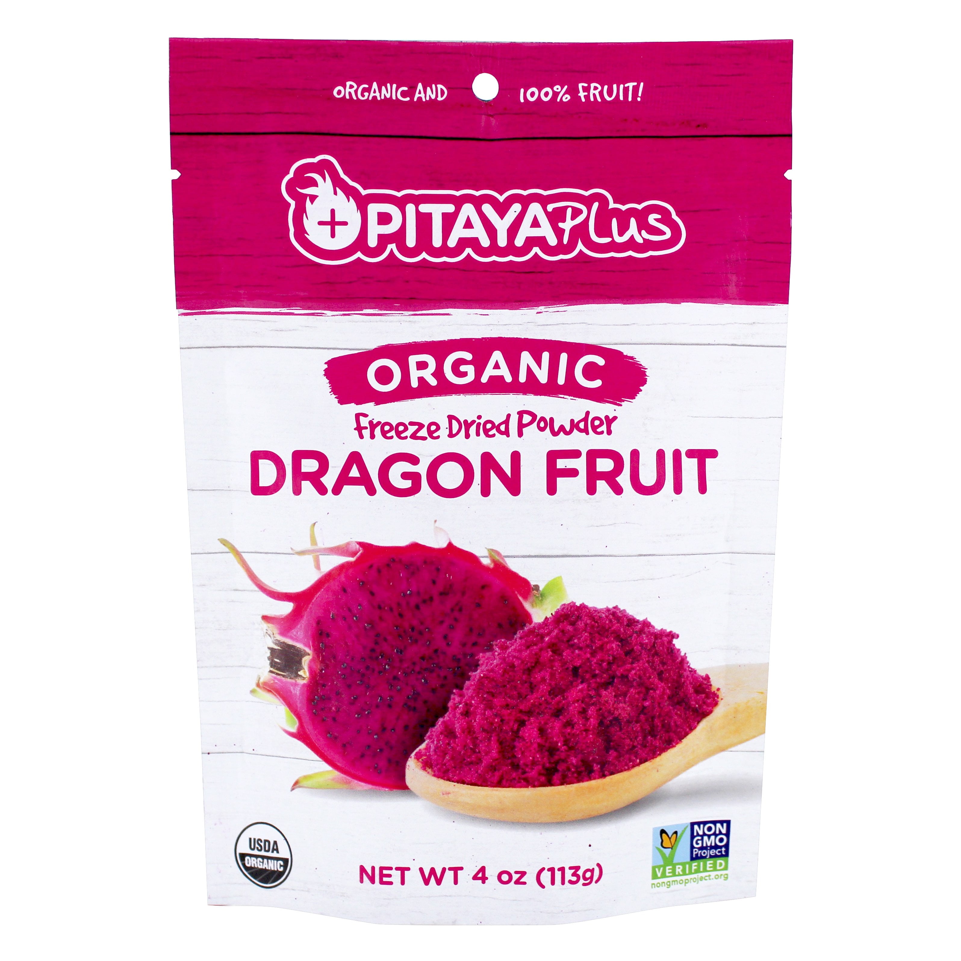 Pitaya Plus Organic Dragon Fruit Freeze Dried Powder 4 oz