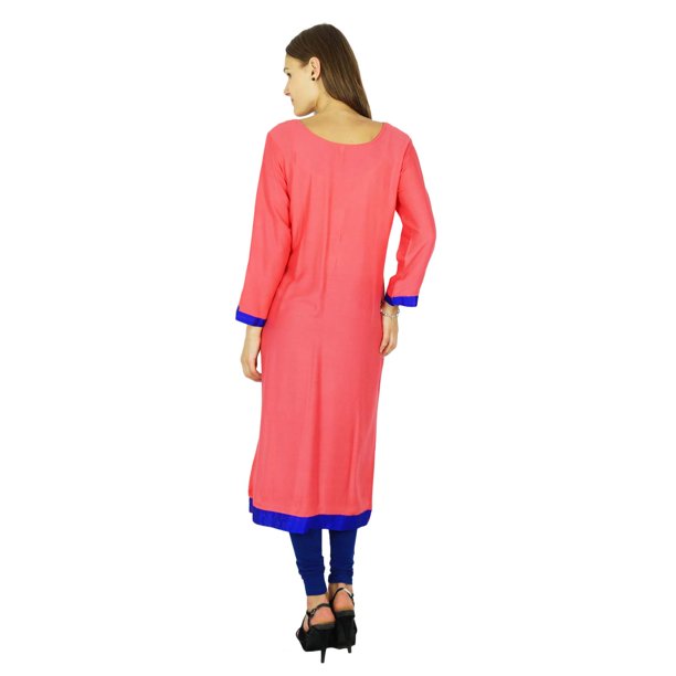 Phagun Bollywood Kurta Indian Designer Women Ethnic Kurti Cotton