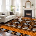 thumbnail image 2 of 5'x7' Area Rugs for Living Room Bedroom, Yellow Beige Boho Washable Rug Carpet Runner Indoor Outdoor, Geometric Vintage Abstract Art Ethnic Non Slip Floor Mats Area Rug for Kitchen, Nursery, 2 of 8