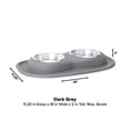 thumbnail image 4 of WeatherTech Double Low Pet Feeding System - Compact and Portable Dog / Cat Food and Water Station - 16 oz (2 Cups) Light Grey (DL1602LG), 4 of 4