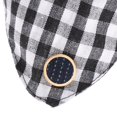 thumbnail image 3 of LOVIVER Puppy Collars Dog Adjustable Puppy Id Buckle Collar PU Leather Plaid Bandana 2, 3 of 8