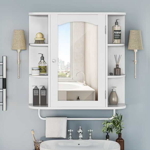 DWVO Wall Mounted Bathroom Medicine Storage Organizer