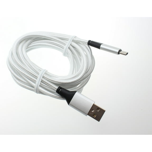 Type-C 10ft USB Cable for T-Mobile REVVL 6 5G Phone - Charger Cord Power Wire USB-C Long M1Z Compatible With REVVL 6 5G Model