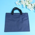 thumbnail image 2 of EeaseCA Navy File Bag Multifunctional A4 Document Bag Portable Portfolio Organizer Travel Business Trip Zippered Briefcase Waterproof Storage Case, 2 of 7