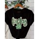 thumbnail image 3 of Camiseta de cuello redondo con estampado del Día de San Patricio, camiseta informal de manga corta para las cuatro estaciones, ropa de mujer, top deportivo de ocio, 3 of 8