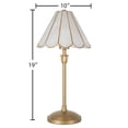 thumbnail image 3 of Home Decor Collection Capiz Scalloped Glass Table Lamp, Gold Finish, 19"H, 3 of 14
