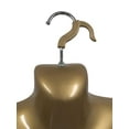 thumbnail image 5 of DisplayTown Gold Female Mannequin Long Torso with Stand Dress Form Tshirt Display Countertop Hollow Back Body with Metal Pole & Hanging Hook S-M Clothing Sizes (Set of 1), 5 of 5