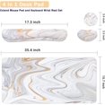 thumbnail image 3 of 4-in-1 Large Gaming Mouse Pad, Keyboard Wrist Rest Pad & Wrist Support Mousepad Set, Extended Desk Pad Waterproof Desk Mat for Home Office Study Game - White Marble, 3 of 5