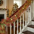 thumbnail image 4 of FeiFu Artificial Christmas Rattan Pines Needle and Pines Cones Decorative Garland Festive Garland for Christmas Tree Mantel and Staircase Decor, 4 of 7