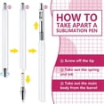 thumbnail image 2 of 20PCS Sublimation Pen Blank Without Pinch Shrink Packaging, Heat Transfer Sublimation Ballpoint Pen, for DIY Office, 2 of 3