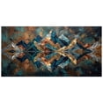 thumbnail image 2 of 1.5-Inch Thick Canvas Print Wall Art for Living Room, Bedroom, Office or Entryway – Decorative Wall Decor with Abstract Geometric Mountain Reflection Artwork -48 x 24 x 1.5 in, 2 of 9