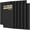Black, variant on TONOR 4-Pack Bilayer Acoustic Panels Large Self-adhesive, 48” * 24” * 0.72” Adhesive Wall Panel, Large Soundproof Tiles for Echo Absorbtion, Acoustical Barrier of Polyester Fiber, Grey