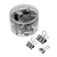 thumbnail image 4 of Paquete de 42 Clips para carpetas Abrazaderas de papel Surtido Resistente Reutilizable Conveniente , Plata, 19-32mm Gloria Grapas de acero clips de la carpeta, 4 of 9