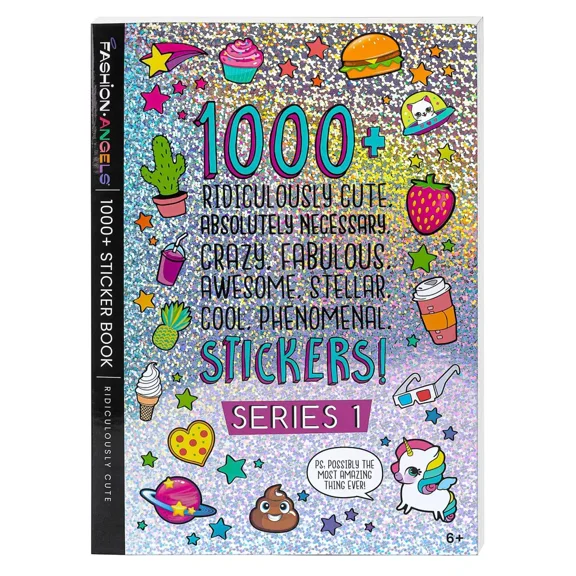 Ridiculously Cute 1000  Sticker Book 40 Pages - Fashion Angels: Kids & Planner Stickers, Scrapbook Fun, Ages 6 