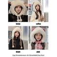 thumbnail image 2 of Female Warm Winter Bear Ear Plush Hat Beanies Caps Women Caps Faux Fur PINK, 2 of 8