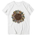 thumbnail image 4 of IROINNID Womens Round- Neck Christmas Printing Recreational Short Sleeve Tops, 4 of 5