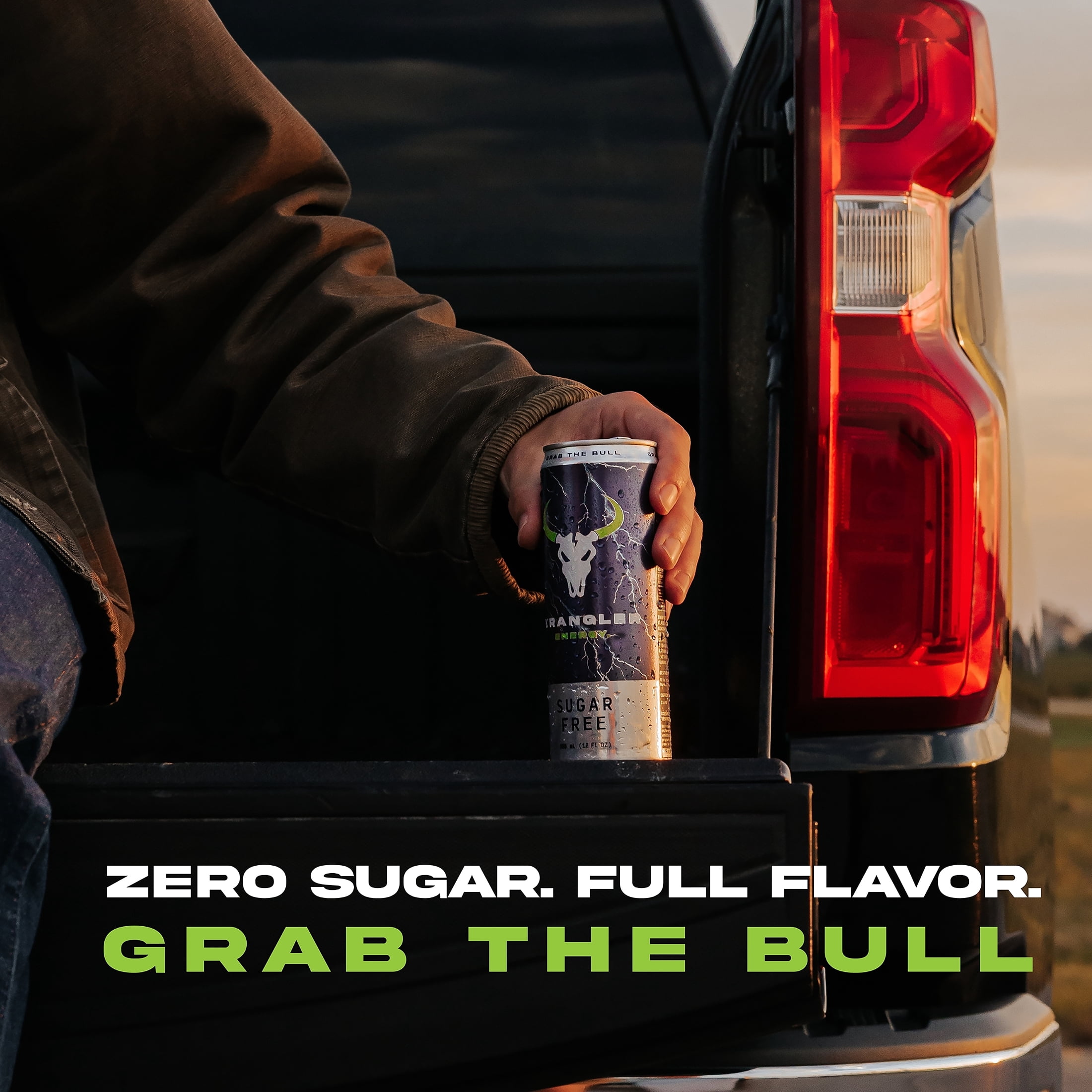 Wrangler Sugar Free Energy Drink, 12 fl. oz. Can, 114mg Caffeine, Taurine & B Vitamins