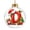 ❄ D, variant on WWC Letter Christmas Ball Ornament, 2D Acrylic LED Hanging Personalized Letter Ornament, Warm Glowing Christmas Tree Decor for Holiday Party Gift, D