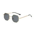 thumbnail image 1 of Decodeary Vintage Frame Retro Square For Men/Women Classic And Protection Materials Metal Unisex black gray, 1 of 6