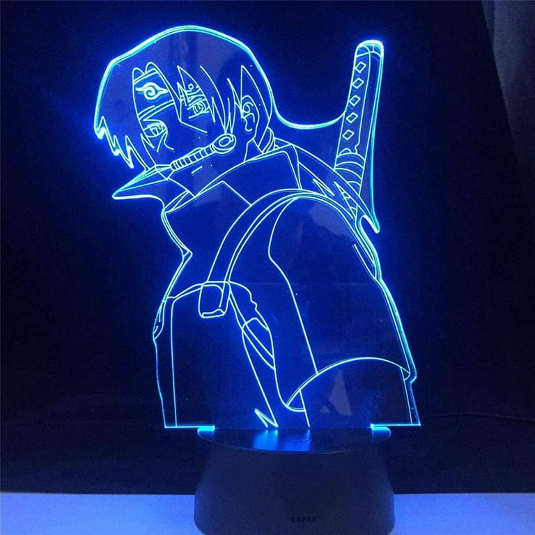 Lampe 3D à LED effet illusion 3D - Figurine Narutoed Avatar Uchiha Sasuke  Children's Night Light Bedroom Decoration Night Lights Neon Light HAFS  [Classe énergétique A+++] : : Luminaires et Éclairage