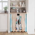 thumbnail image 6 of Coastal Beach Kitchen Curtain for Berdoom Living Room Cafe 45 Inch Length, Blue Gnomes Summer Ocean Sea Wave Starfish Beige Tiers Curtains Light Filtering Drapes Window Treatment 2 Panels 52"Wx45"L, 6 of 8