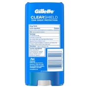 مزيل العرق Gillette Antiperspirant للرجال ، جل شفاف ، مطر بري ، عبوة توأم ، 3.8 أونصة