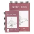 thumbnail image 2 of Sioweci A4 Hardcover Sketch Book Spiral Wire Bound 100 Sheets Acid Free Thick Paper Artist Art Student Sketching Drawing Writing Sketchbook Art Supplies Red Size M, 2 of 13