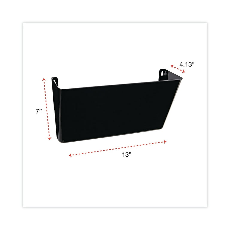 Recycled Plastic Cubicle Single File Pocket by Universal® UNV08162