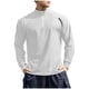 thumbnail image 2 of pstuiky camisas de manga larga para hombre, Traje de entrenamiento para hombre con media cremallera, deportivo e informal, color sólido, manga larga Tops casuales para hombres xxl, 2 of 5