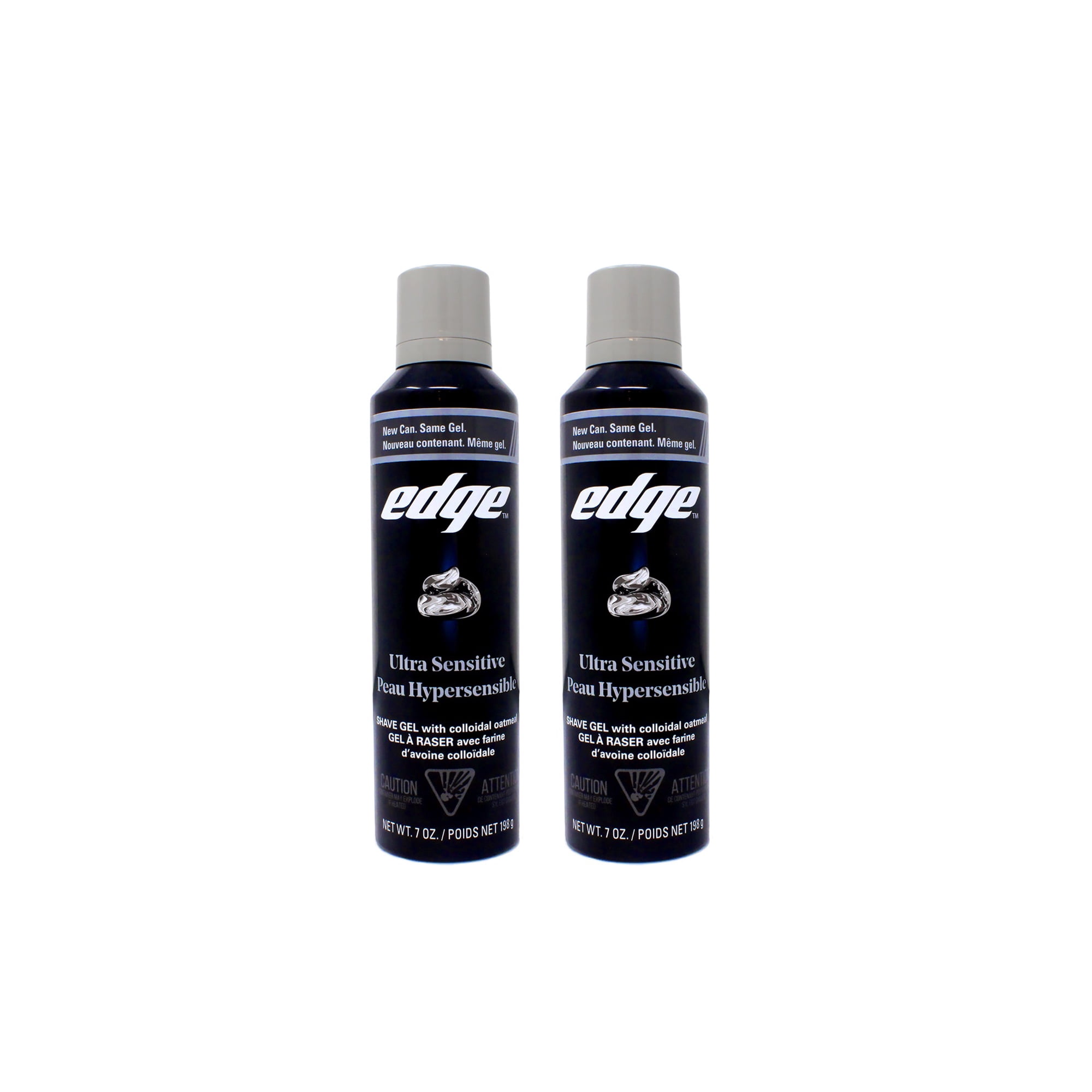 Edge Ultra Sensitive Shave Gel for Men, 7oz (Pack of 2)