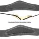 thumbnail image 2 of Correa para el cuello Irfora Correa de cuello de saxofón ajustable universal Correa de saxo de cuero de PU Gancho de metal Diseño transpirable para accesorios de saxofón tenor / soprano / alto Irfora Correa para el cuello, 2 of 6