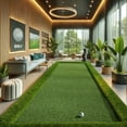 thumbnail image 2 of Ottomanson 7x13 Artificial Turf Golf Hitting Mat Indoor Fake Grass Area Rug, 6'6" x 13' , Green, 2 of 8