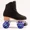 Black, variant on Atom Quad Outdoor Roller Skates - Vista Alloy Women's Outdoor Package (Wheels: Atom Pulse Glitter 78A)