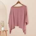 thumbnail image 4 of PUMISAS Fall Cardigan For Women 3/4 Sleeve Open Front Linen Tops Loose Solid Color Casual Going Out Shirt, 4 of 5