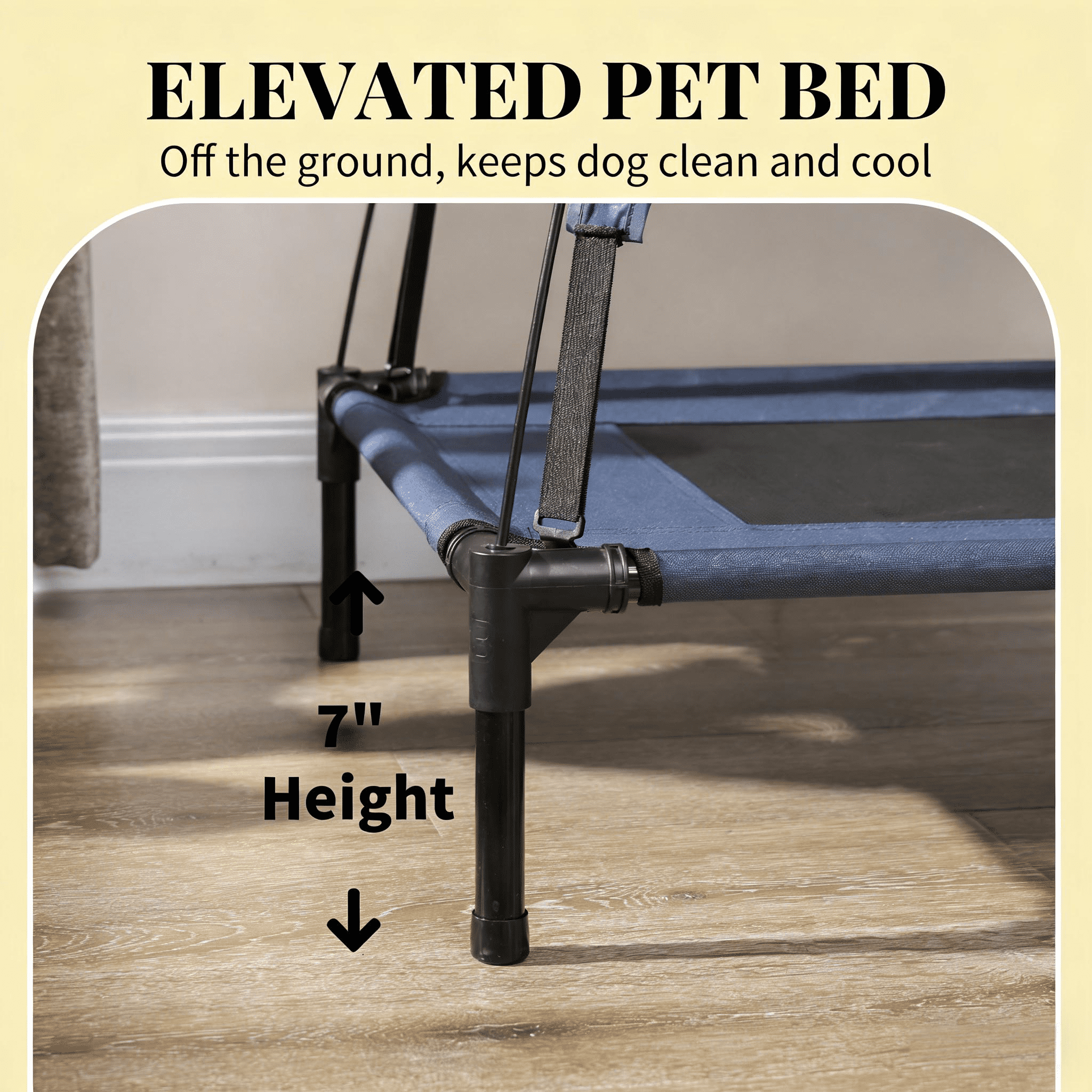 Pet Bed, Elevated Portable Dog Cot