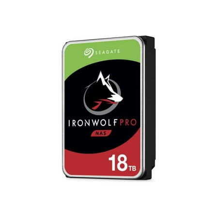 Seagate IronWolf Pro ST18000NE000 - Hard drive - 18 TB - internal - 3.5" - SATA 6Gb/s - 7200 rpm - buffer: 256 MB - with 3 years Seagate Rescue Data Recovery
