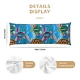 thumbnail image 3 of Balery Little Sea Turtles Funda Protectora para Almohada Corporal de Algodón Hipoalergénico con Cierre(55 x 21 pulgadas), Almohadas No Incluidas, 3 of 7