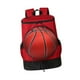 thumbnail image 5 of Mochila de baloncesto informal con compartimento para zapatos para ir de compras, fitness y viajes Rojo Negro M Infantil, 5 of 8