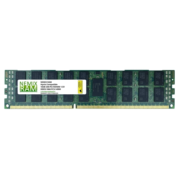 HMT42GR7AFR4C-RD Hynix Replacement 16GB DDR3-1866 PC3-14900 ECC Registered Memory by NEMIX RAM