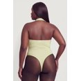 thumbnail image 4 of Women's Plus Size Metallic O Ring Detail Halter Thong Bodysuit, 4 of 4
