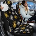 thumbnail image 3 of Uorisanigo Car Seat Cover, Soft Comfy Front Seat Cover, Universal Fit for SUV Truck Sedan Most Vehicles, Set of 2, Easy-Install Summer & Winter, Yellow and White Daisy Print, 3 of 7