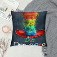 thumbnail image 2 of Qinduosi Throw Pillow Cover Read and Colorful Elementary Decorative Pillow Case Home Decor Square Pillowcase White, 2 of 5